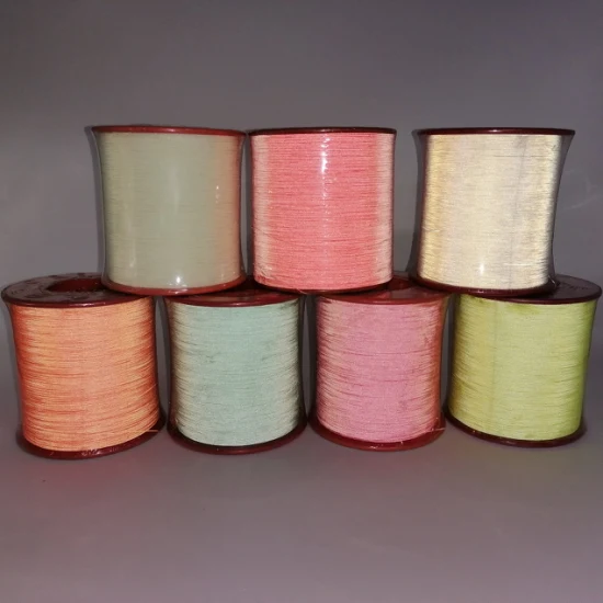Переливающаяся полиэфирная швейная светоотражающая нить для вышивания, поводок для домашних животных/радужная светоотражающая пряжа для вязания и ткачества