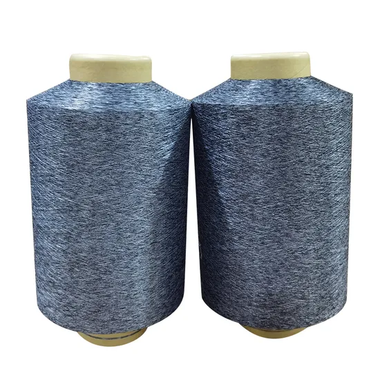 Меланжевая нейлон-полиэфирная пряжа (пряжа AB) для ткачества и вязания.